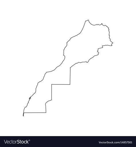 morocco map silhouette